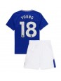 Everton Ashley Young #18 Replika Hemmakläder Barn 2024-25 Kortärmad (+ byxor)